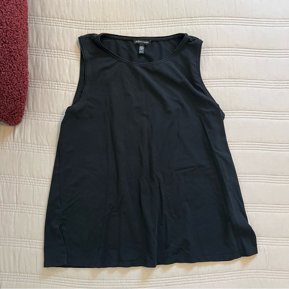 Eileen Fisher Classic Black Tank Top